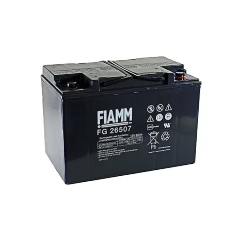 Fiamm FG26507 kurşun akü, M6 vida bağlantılı 12V, 65000mAh