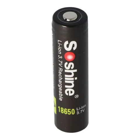 Soshine 18650 3400mAh 3.6V - 3.7V Li-ion pil PCB korumalı
