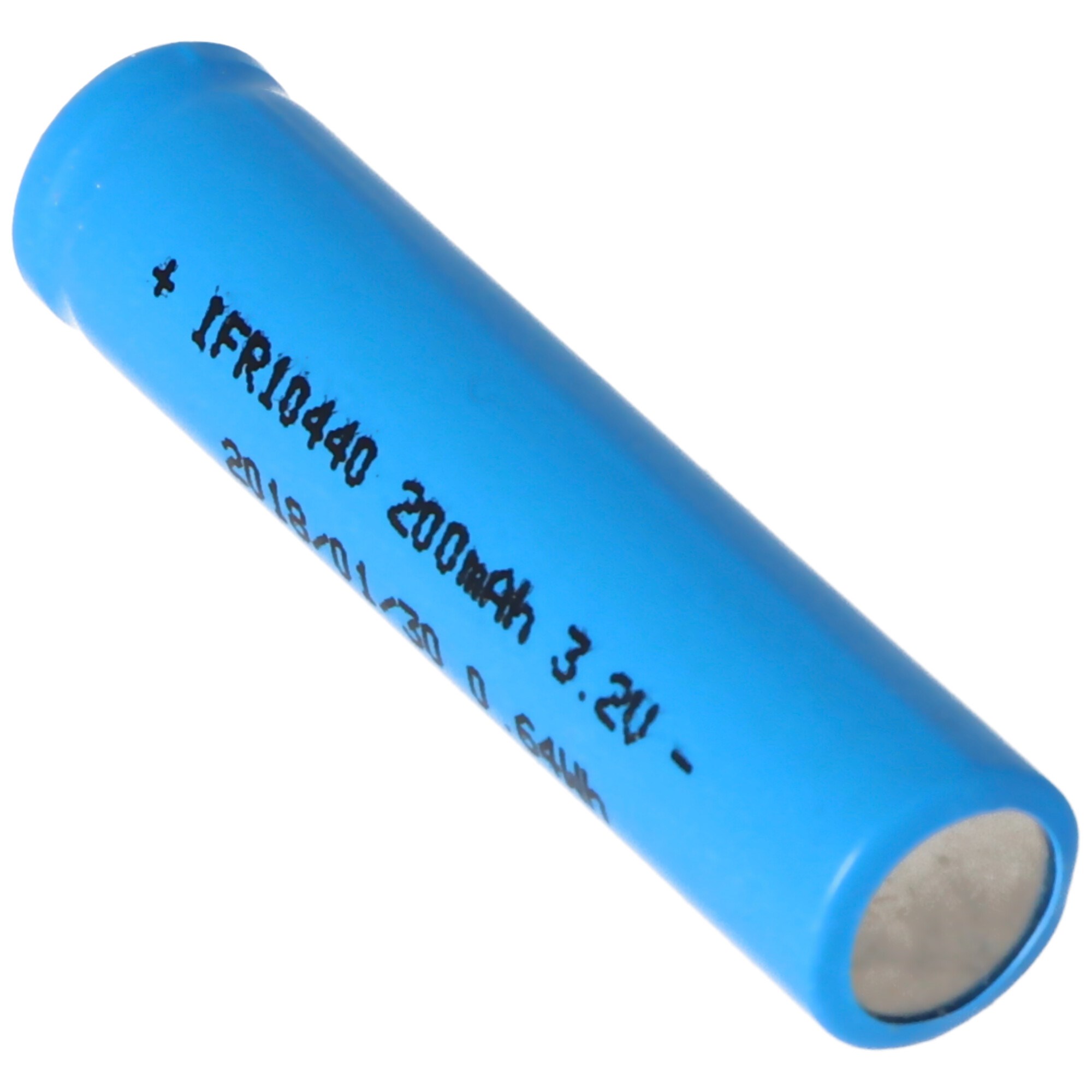 IFR 10440 - 200mAh 3.2V LiFePo4 pil (düz üst) korumasız, 44.1x10.1mm boyutlarına uyulmalıdır