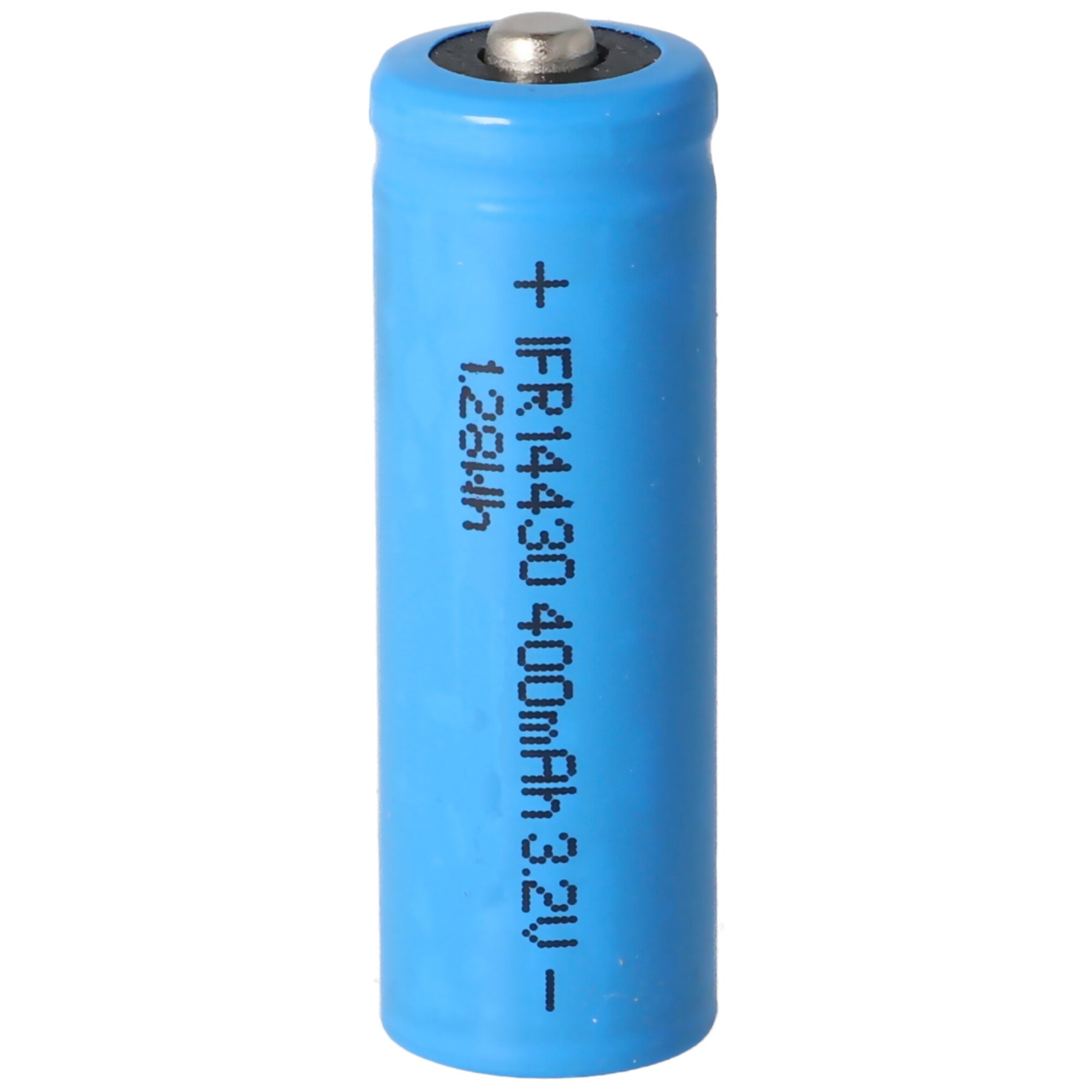 IFR 14430 - 400mAh 3.2V LiFePo4 pil (düğme üstü) korumasız