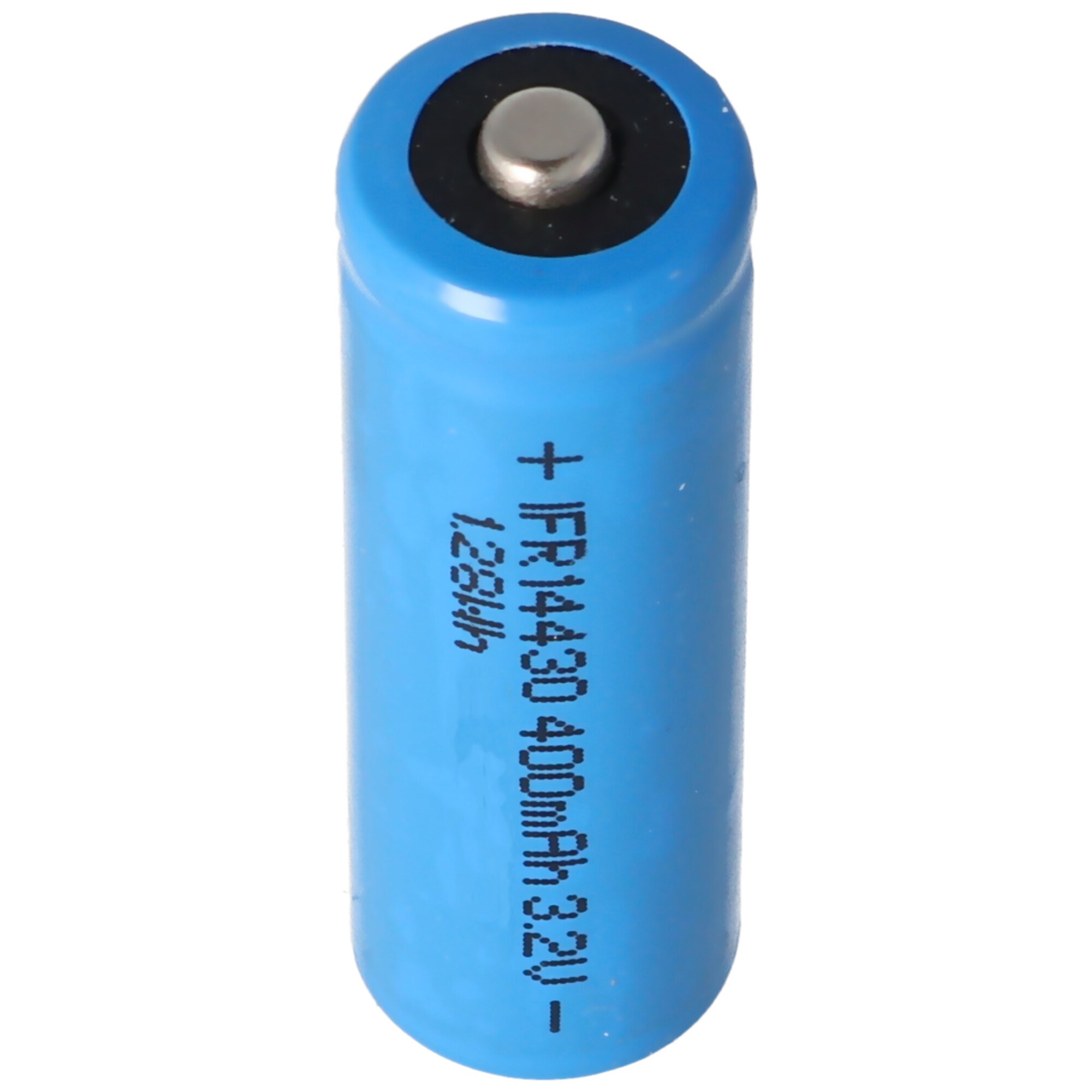IFR 14430 - 400mAh 3.2V LiFePo4 pil (düğme üstü) korumasız