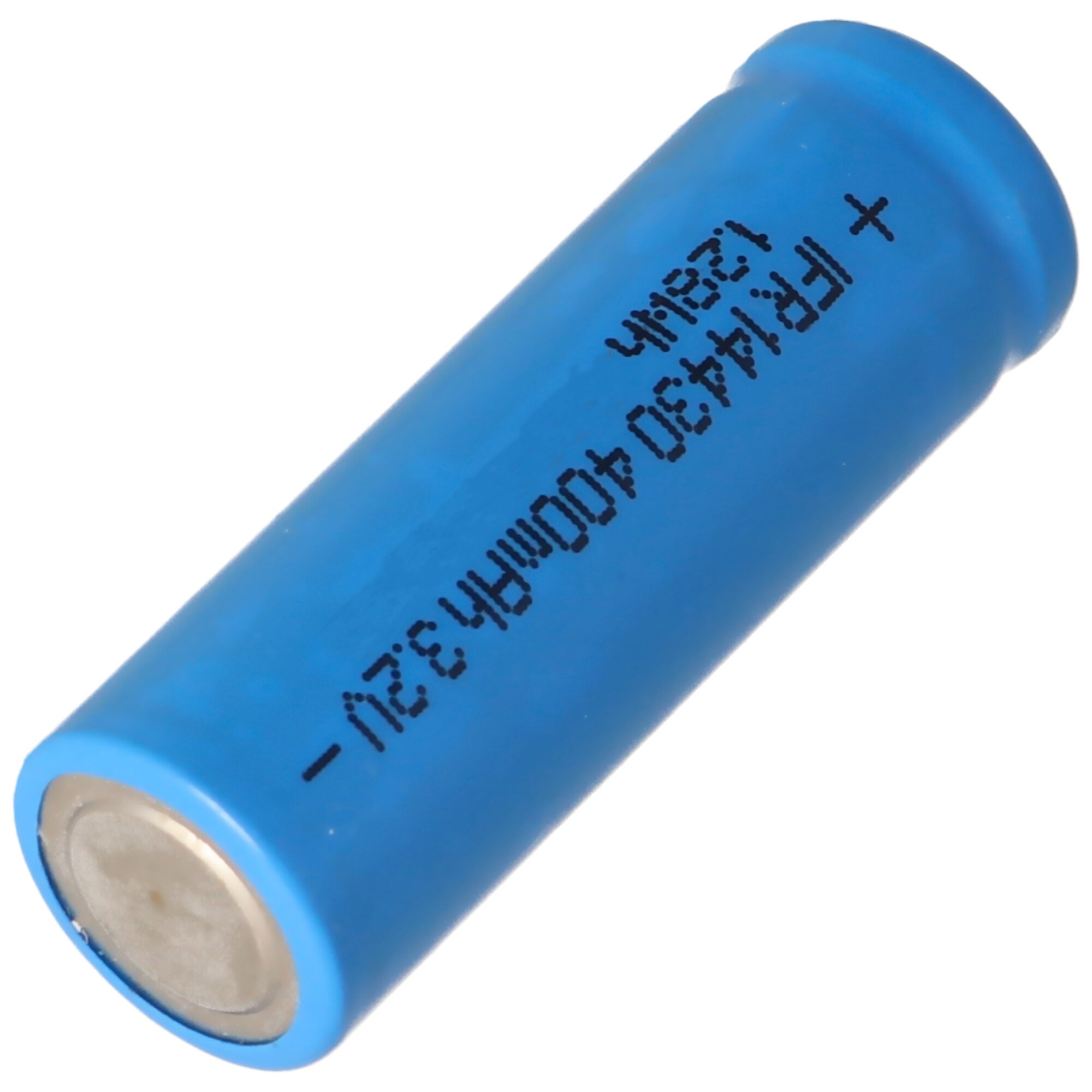 IFR 14430 - 400mAh 3.2V LiFePo4 pil (düğme üstü) korumasız