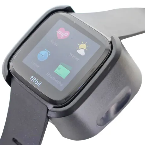 USB kablosu 1 metre ile Fitbit Versa siyah için uygun şarj cihazı, Fitbit Versa için şarj kablosu