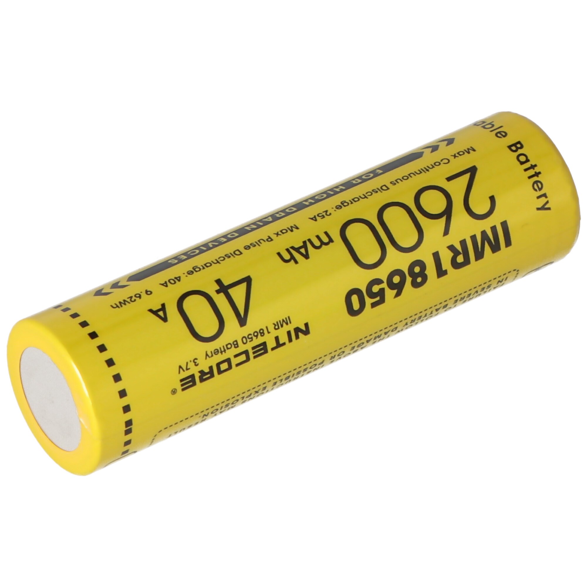 Nitecore 18650IMR Li-Ion pil - 2600mAh / 40A