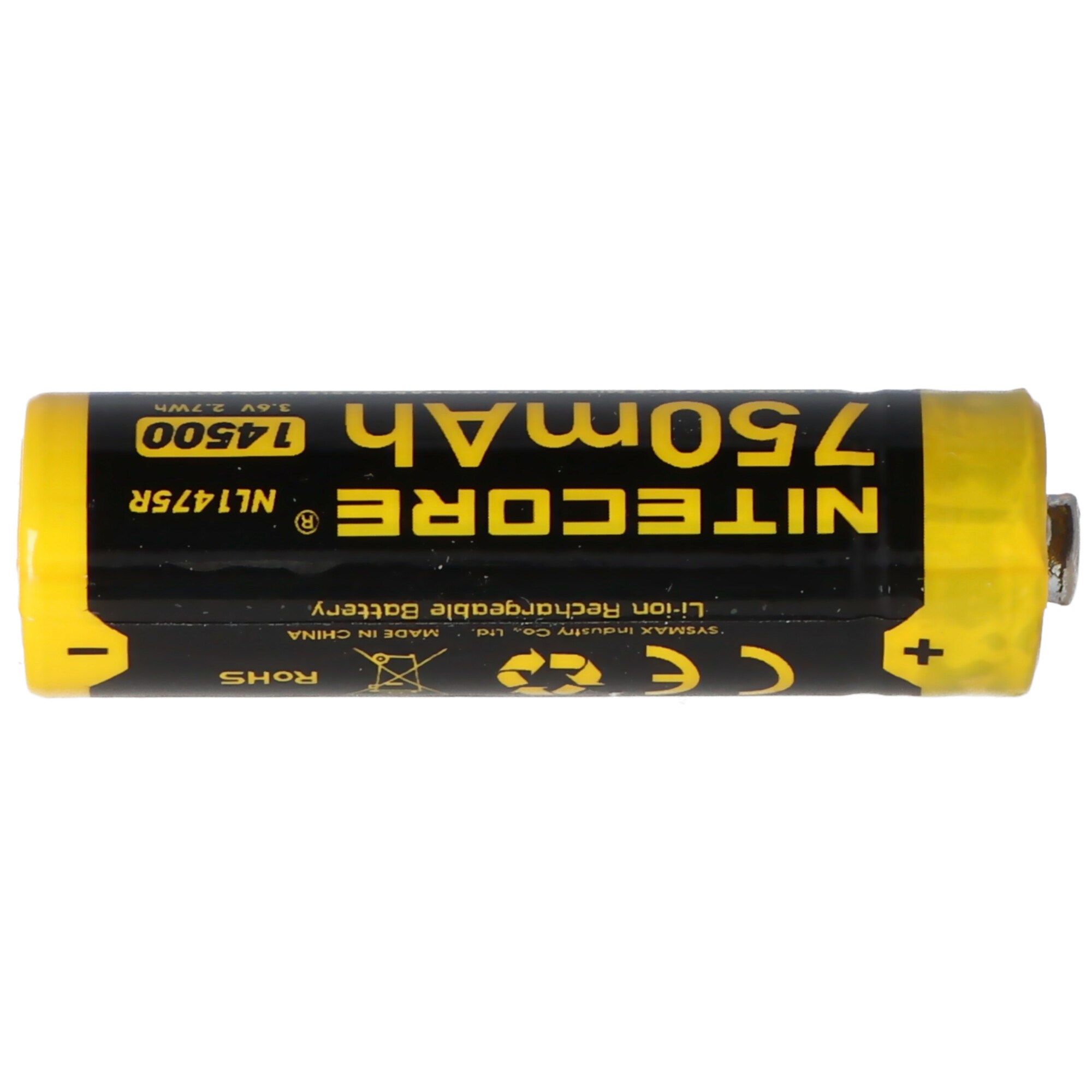 Nitecore Li-Ion pil tipi 14500 - 750mAh - NL1475R