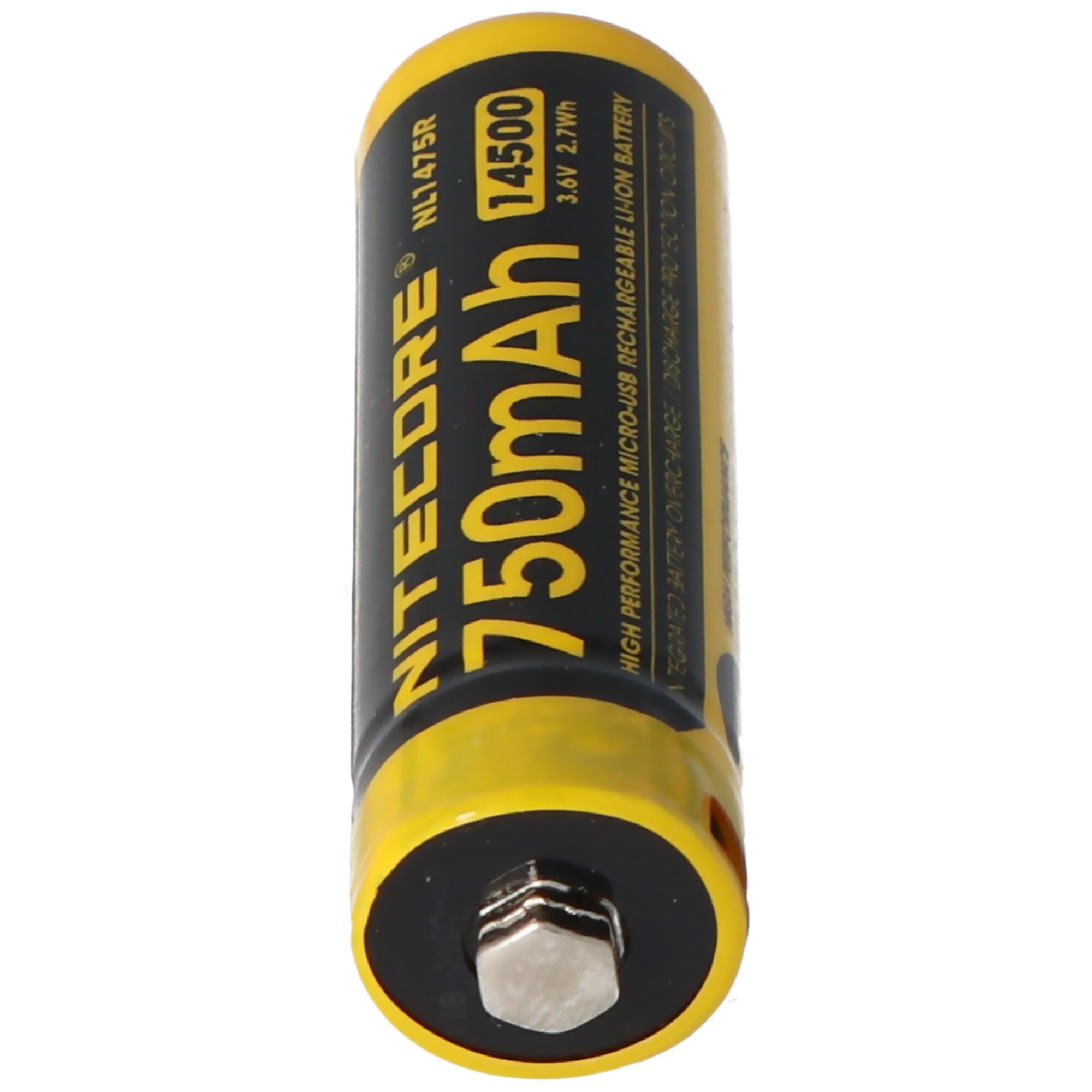 Nitecore Li-Ion pil tipi 14500 - 750mAh - NL1475R