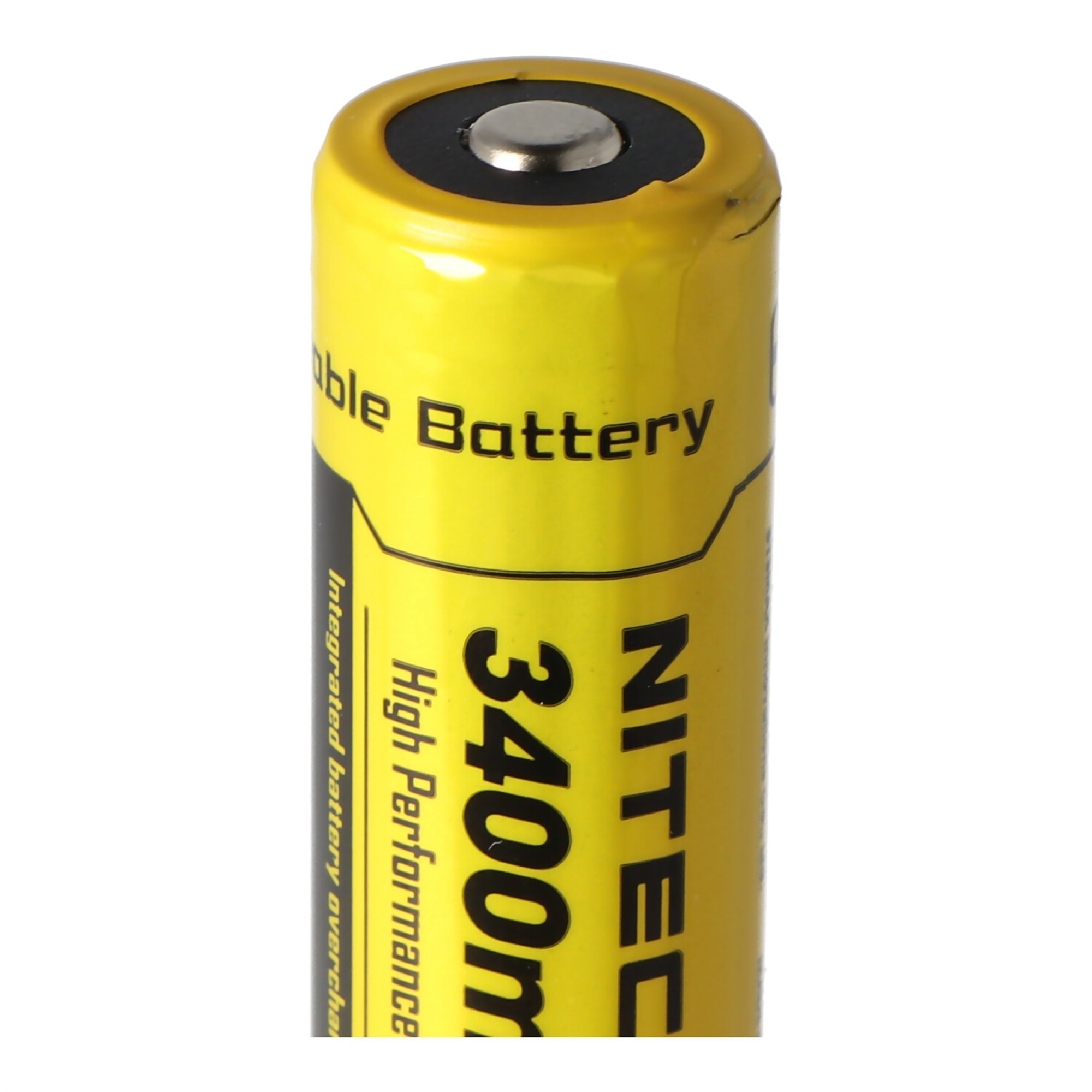 3400mAh NL1834 ile Nitecore Li-ion pil tipi 18650, koruyucu devreli 69.4x18.3mm