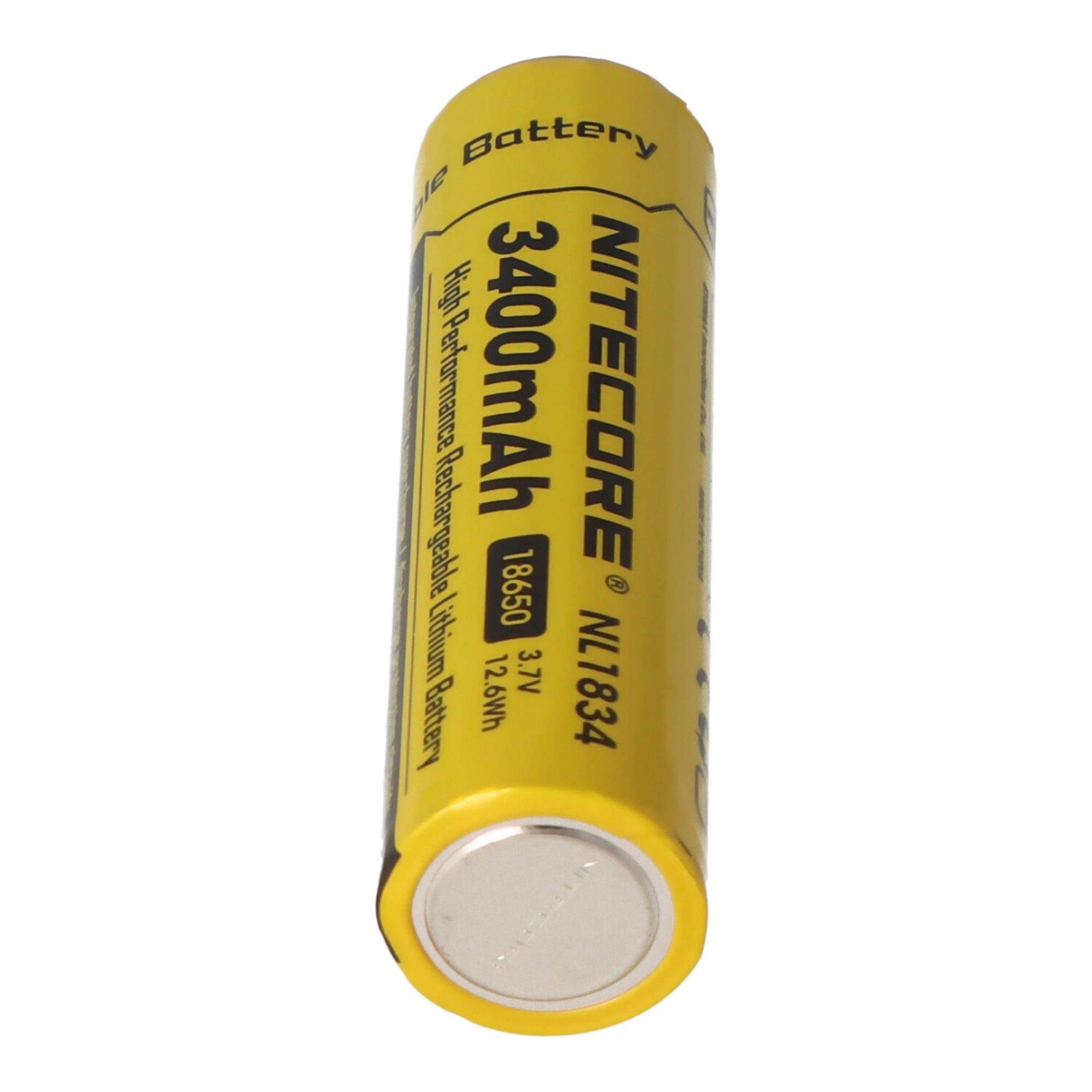 3400mAh NL1834 ile Nitecore Li-ion pil tipi 18650, koruyucu devreli 69.4x18.3mm