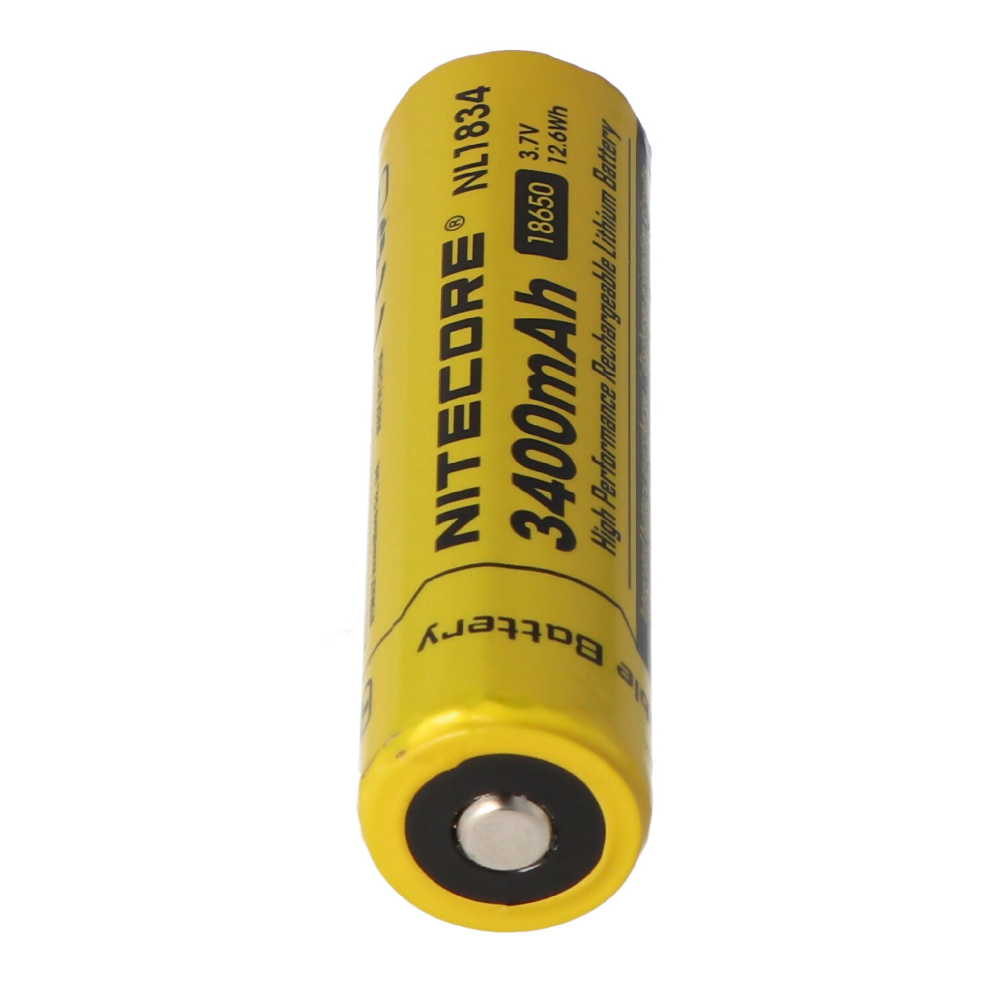 3400mAh NL1834 ile Nitecore Li-ion pil tipi 18650, koruyucu devreli 69.4x18.3mm