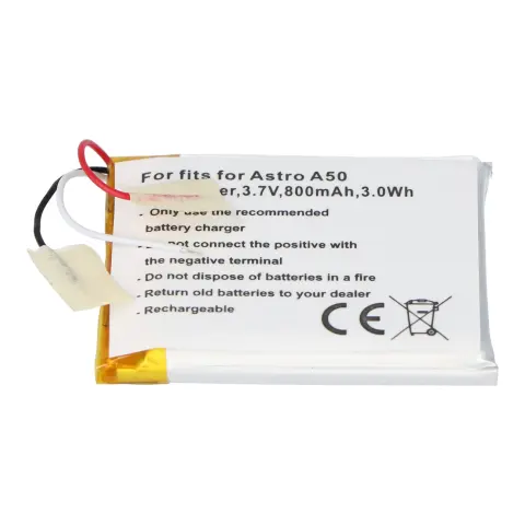 Astro A50 Li-Polimer pil SRP603443, 45x36x5.5mm için uygun pil