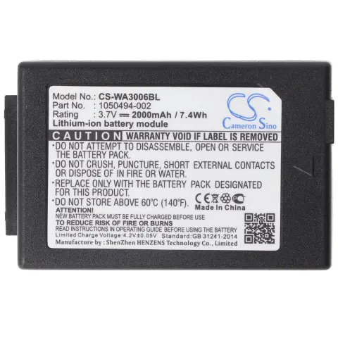 Psion WA3006, Li-ion, 3.7V, 2000mAh, 11.1Wh için uygun pil
