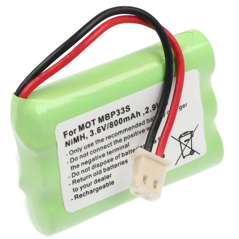 Motorola MBP33S, NiMH, 3.6V, 800mAh, 2.9Wh için uygun pil