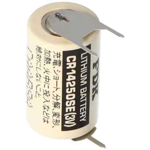 Sanyo lityum pil CR14250 SE 1/2AA, IEC CR14250, üçlü baskı, 7.6mm adım
