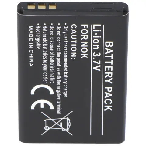PEAQ PMP300, PMP 300 kıdemli telefon, büyük düğmeli telefon, BL-4C, 3.7V 900mAh için uygun pil