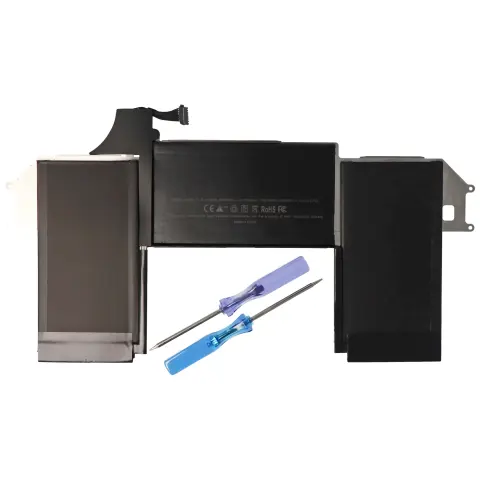 MacBook Air 13 "A1932, Li-Polimer, 11.4V, 4825mAh, 55.0Wh için A1965'e uygun pil, yerleşik, aletsiz
