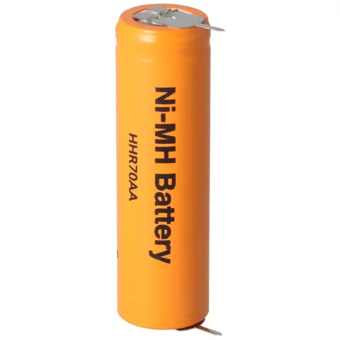 Panasonic Flat Top HHR-70AA NiMH pil 1,2V 700mAh, artı ve eksi üzerinde baskı bağlantılı Mignon AA pil