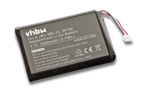 Li-Ion pil - 1000mAh (3.7V) - Sony 4-285-985-01, 4-435-245-01, SP70C gibi oyun konsolları için