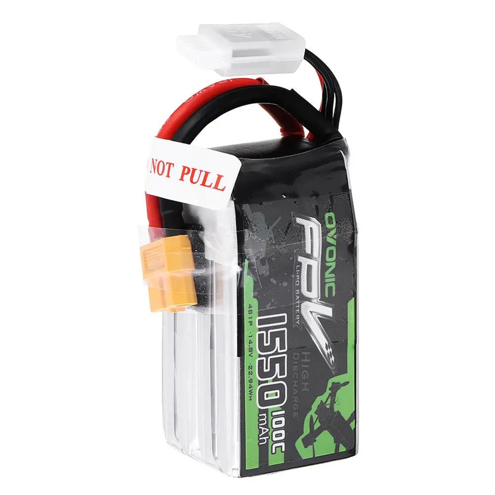 Li-polimer pil - Model yapımı, drone'lar, multikopterler, 4S1P gibi quadrocopter için 1550mAh (14,8V) 100C 4S XT60 fiş