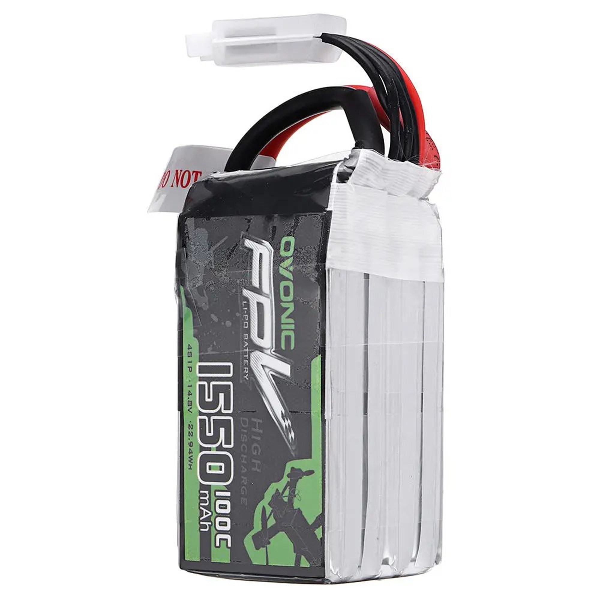 Li-polimer pil - Model yapımı, drone'lar, multikopterler, 4S1P gibi quadrocopter için 1550mAh (14,8V) 100C 4S XT60 fiş
