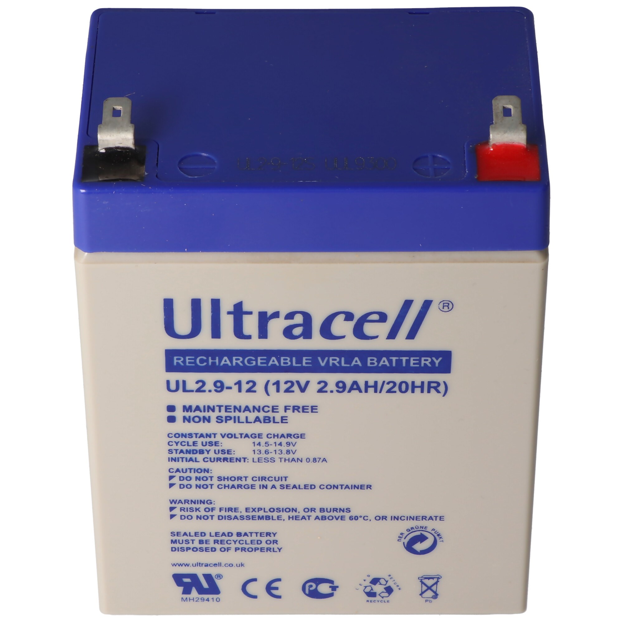 Ultracell UL2.9-12 12V 2.9Ah kurşun akü AGM kurşun jel akü