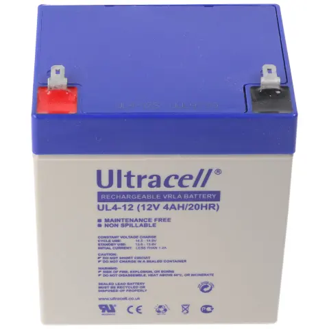 Ultracell UL4-12 12V 4Ah kurşun akü AGM kurşun jel akü