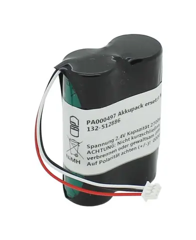 Pil paketi NiMH 2.4V 2700mAh, Kaba 132-52886'nın yerini alıyor