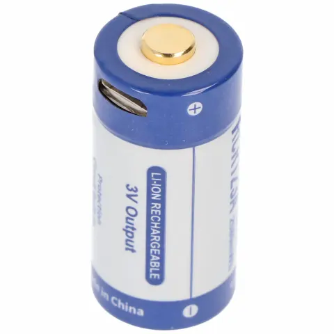 RCR123A 3V 880mAh 1.5A lityum iyon pil 16340, yalnızca mikro USB ile şarj edilebilir