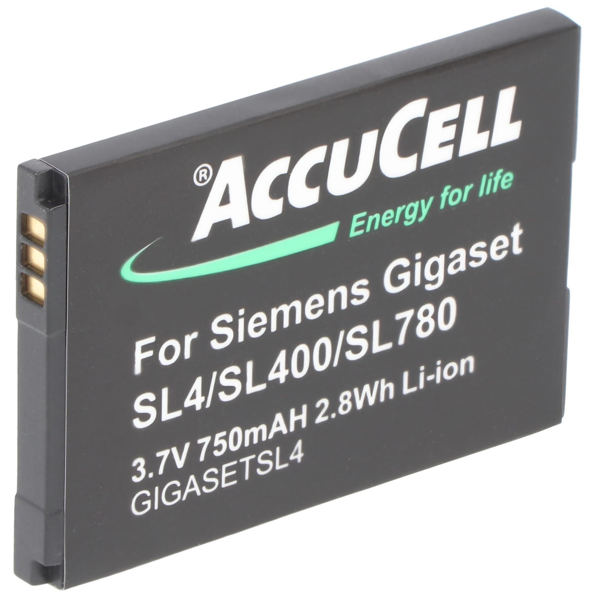 Siemens SL4, SL400, SL78, SL780, SL785, SL788 için uygun AccuCell pil