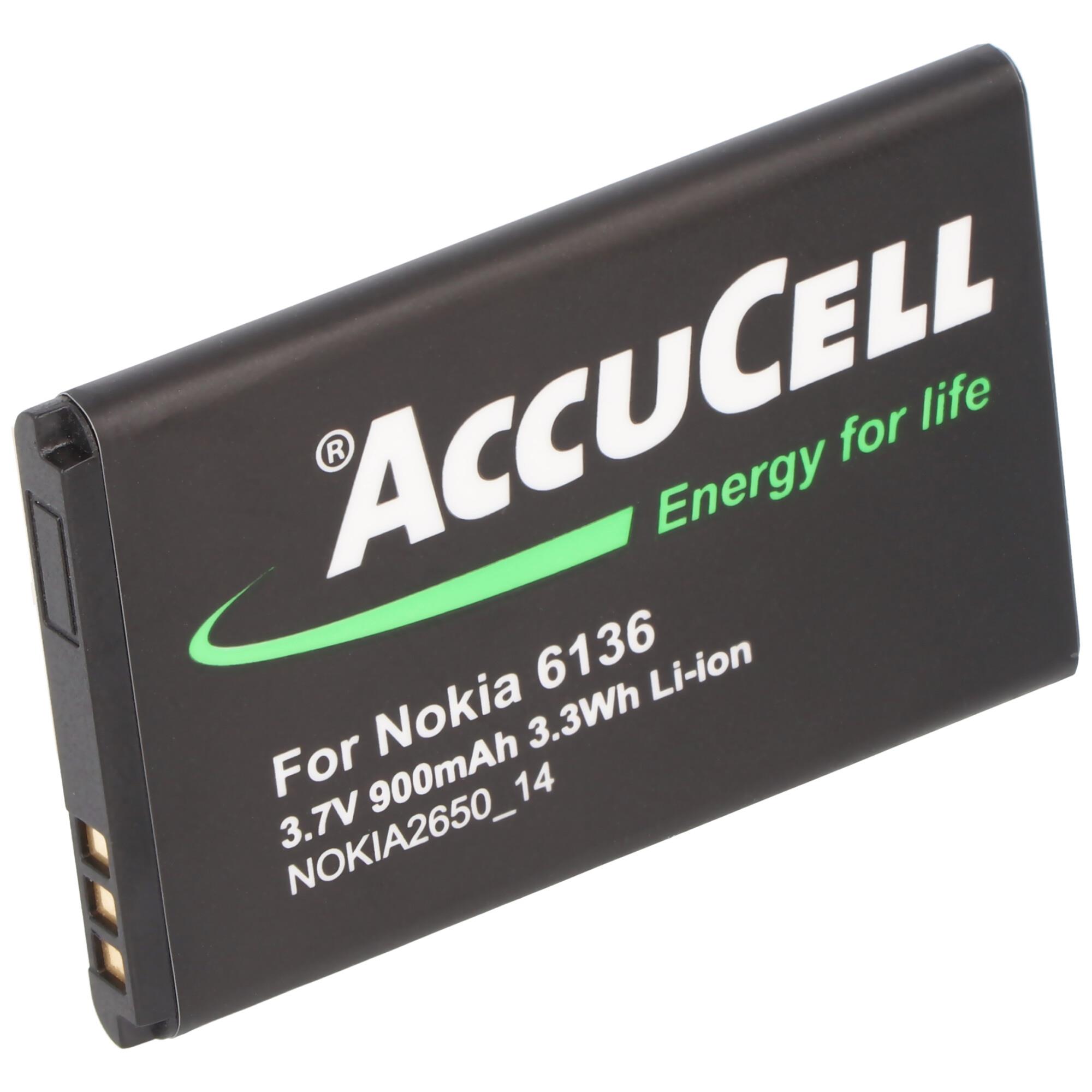 Nokia 2650 pil BL-4C pil için uygun AccuCell pil